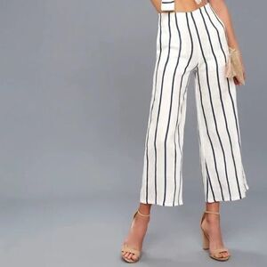Faithfull the Brand Striped Linen Pants
